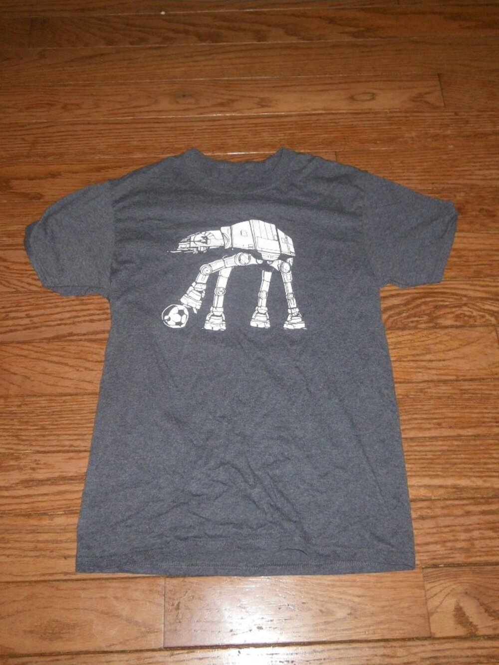 Kid’s Unisex Cotton Blend Star Wars AT-AT Soccer Fusion Short Sleeved T-Shirt